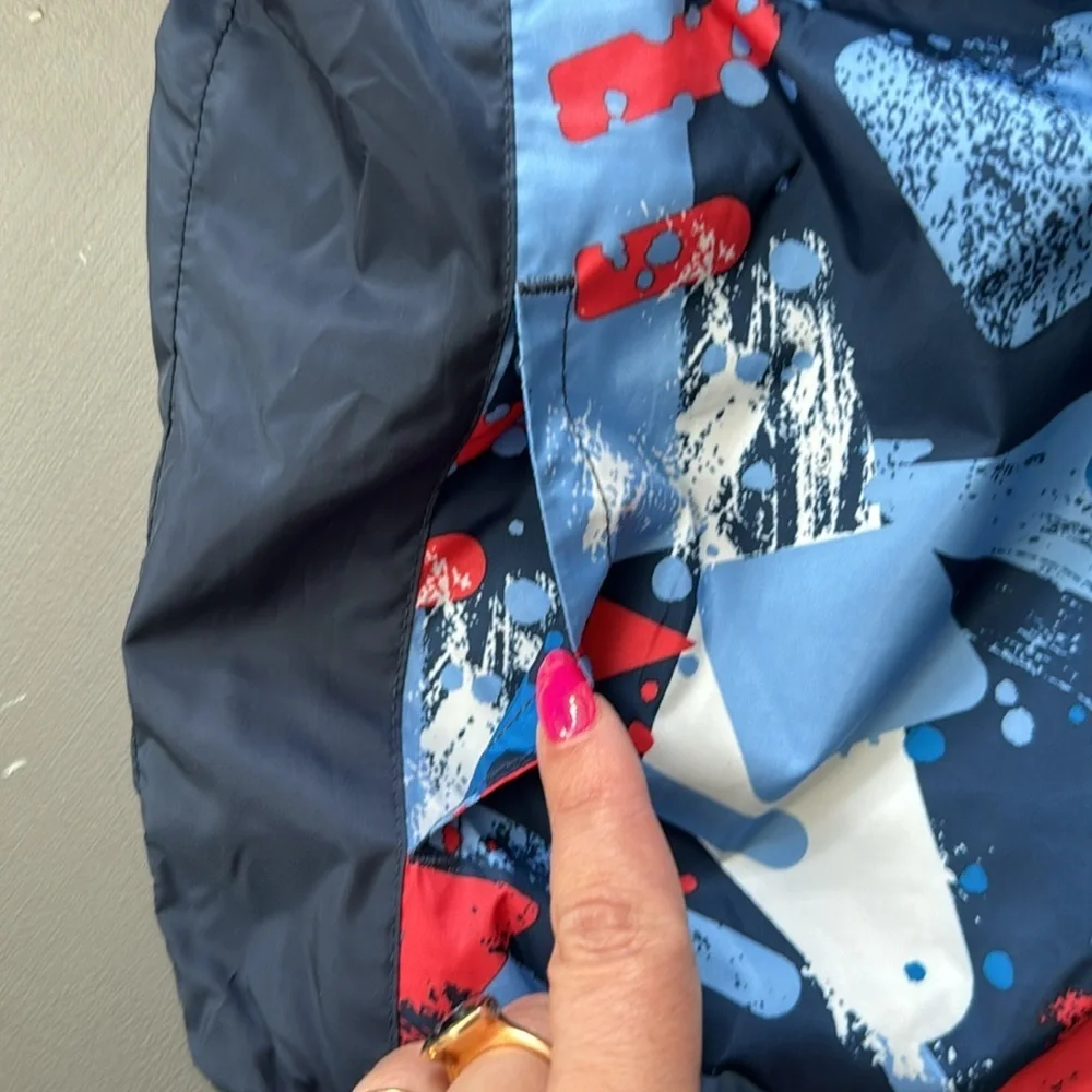 Nike Boys Windbreaker Navy and Red Graphic 3/4T